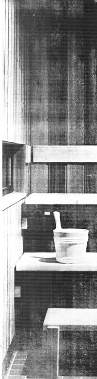 Рис.5. Фрагмент интерьера сауны архит. Х.Ф. Джонсона, шт.Висконсин, США