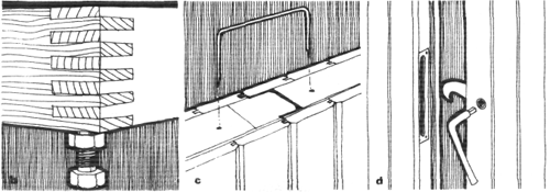 Рис. 176. Развернутый вид типовой готовой панельной сауны, в которой используются рамные элементы